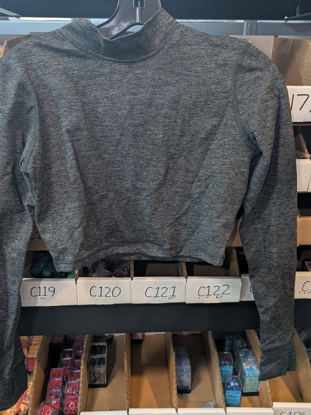 Offline By aerie Heather Gray Long Sleeve Crop Top | XS